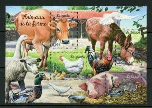 FRANCE  SCOTT#3021a FARM ANIMALS  SOUVENIR SHEET  MINT NH--SCOTT VALUE  $7.00