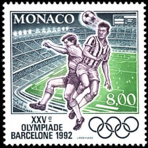 Monaco #1802-1803, Complete Set(2), 1992, Olympics, Sports, Never Hinged