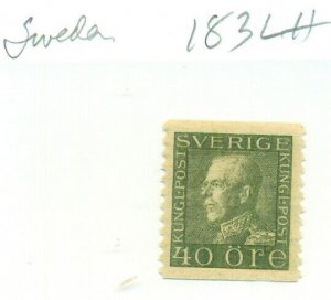SWEDEN #183, Mint Lightly Hinged, Scott $35.00