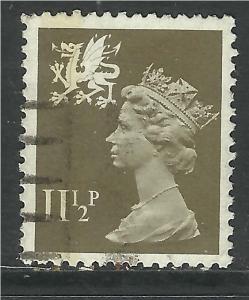 Wales GB 1981 QE2 11 1/2p Drab Machin SG W 35 ( F304 )