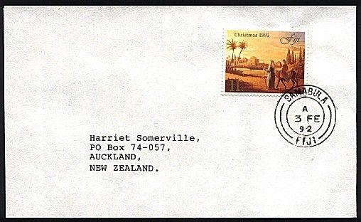 FIJI 1992 cover to NZ : SAMABULA cds.......................................70393