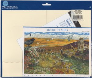 Scott #3802 Arctic Tundra Sheet of 10 Stamps & Ceremony Keepsake - Sealed Blue