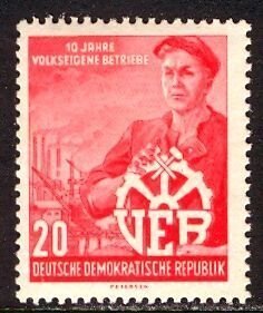 Germany DDR; 1956: Sc. # 294: MNH Cpl. Set