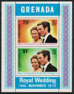 Grenada Princess Anne Royal Wedding MS Def 1973 Def SC#517a SG#MS584