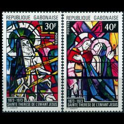 GABON 1973 - Scott# 327-8 St.Teresa Set of 2 NH