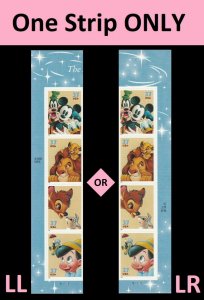 US 3865-3868 3868a Disney Friendship 37c plate strip 4 MNH 2004