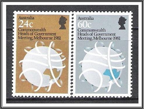 Australia #814-815 Commonwealth Meeting MNH