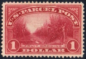 US Q12 Parcel Post XF+ Mint LH Vertical Natural Gum Skip - Beautiful! cv $400