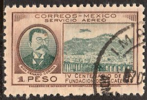 MEXICO C164, $1P 400th Anniversary of Zacatecas. Used. VF. (883)