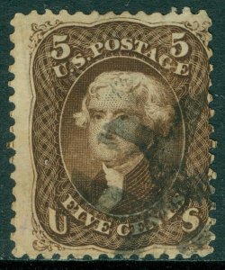 EDW1949SELL : USA 1863 Scott #76 Used. Catalog $120.00.