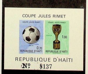 HAITI Sc 655 NH SOUVENIR SHEET OF 1971 - SOCCER WORLD CUP
