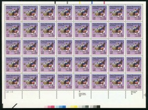 Australia Bicentennial Sheet of Forty 22 Cent Postage Stamps Scott 2370