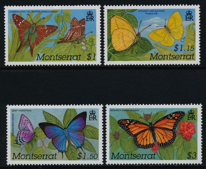 Montserrat 1057-61 MNH Butterflies