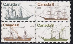 Canada # 670-673, Sailing Ships, Mint NH, Half Cat