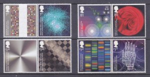 GB Great Britain 3363-70 SG 3679-85 2015 MNH Computer Systems Pairs Full Set