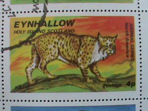 EYNHALLOW SCOTLAND STAMP:1977 WILD ANIMALS CTO- MNH - MINI SHEET