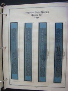 wbstamps: USA Revenue Tobacco Strips Series 124 (1954) MNH - TG22