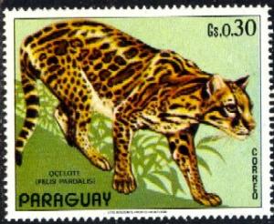 Wildcat, Ocelot, Dwarf Leopard, Paraguay stamp SC#1481e MNH