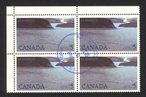 Canada Sc# 1084 Used Block/4 (c) 1986 $5.00 La Mauricie Park