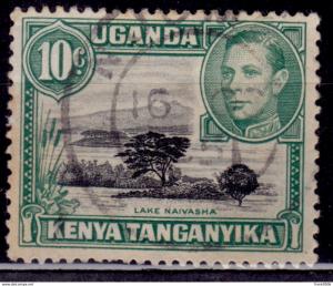 Kenya, Uganda & Tanganyika, 1938, KGVI, 10c, Scott# 70, used