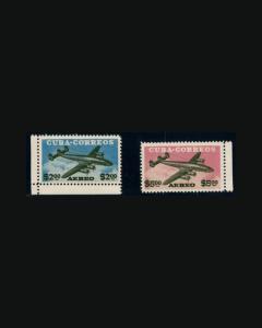 VINTAGE:CUBA 1953 OG, NH,SCOTT 255-56 LOT CU5596