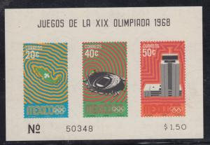 Mexico   #998a  s/s  mnh     cat $20.00