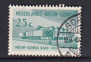 Netherlands  New Guinea  #41  used 1961  council building 25c