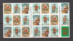 UUSA BOOKLET SC# 3011A CHRISTMAS GREETINGS $0.32c.- 20 S.A. MNH - PL# V3333