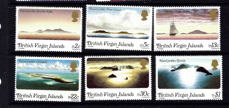Virgin Is 395 400 MNH 1980 Ocean Scenes