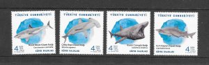 SHARKS - TURKEY 2021 ISSUE MNH