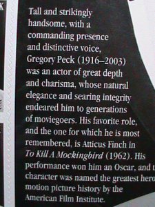 ​UNITED STATES-2011 SC#4526-LEGENDS OF HOLLYWOOD-GREOGORY PECK -MNH SHEET- VF