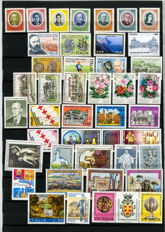 Worldwide Mint Stamp Sets Selection on Stock Pages