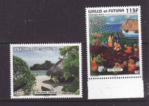 Wallis & Futuna-Sc#705-6-unused NH set-Tekena-Fai Koka-2012-