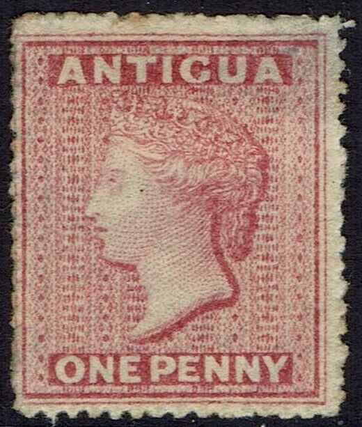 ANTIGUA 1863 QV 1D WMK STAR 