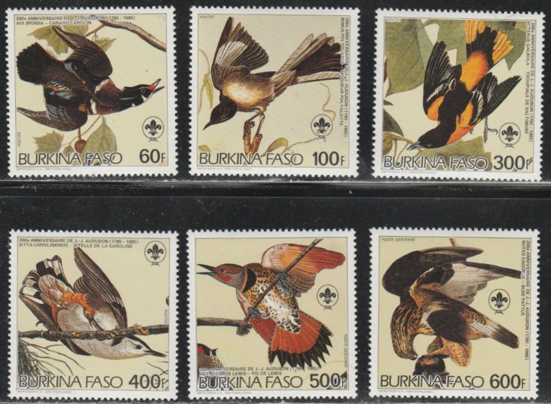 Burkina Faso #717-722 MNH Full Set of 6 cv $20.70