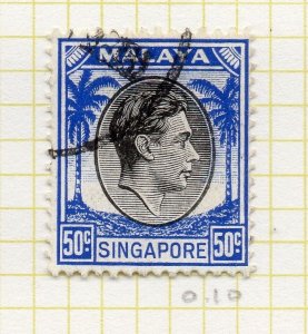 Malaya Singapore 1948-52 Perf 14 Early Issue Fine Used 50c. 226380