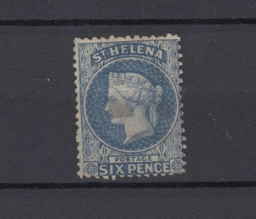 St. Helena QV 1864 6d Azul Mate p12 1/2 SG16 JK9661 VFU 