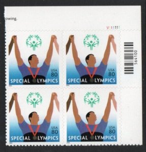 ALLY'S STAMPS US Plate Block Scott #3771 80c Special Olympics [4] MNH F/VF [STK]