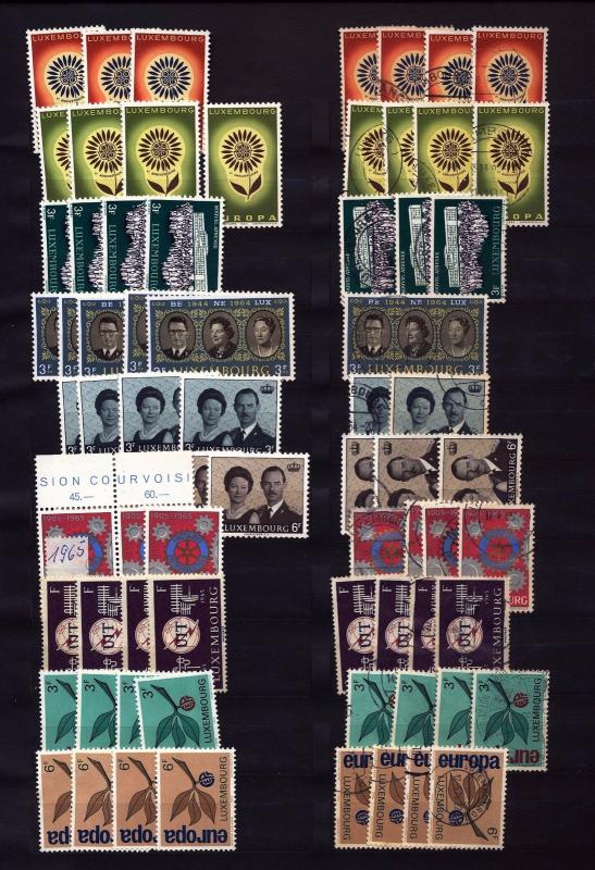 LUXEMBOURG 1950s/70s M&U Collection(Apprx 500+Items) (PB82