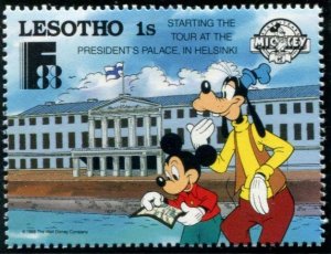 640-645 Lesotho Disney - FINLANDIA 88, MNH set of 6