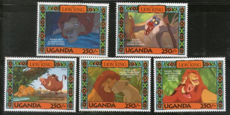 Uganda 1994 Disneys The Lion King Timon Pumbaa Sc 1268 MNH