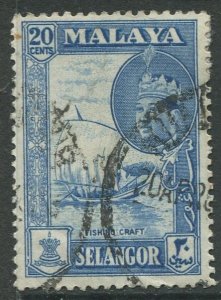 STAMP STATION PERTH Selangor #120 Sultan Salahuddin Abdul Aziz Shah Used 1961-62