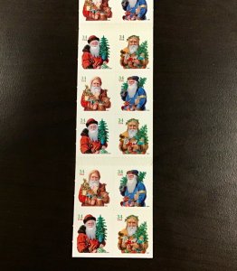 BK286  (3544V) 34 cent. Santa Claus.  Booklet of 20. Issued in 2001.