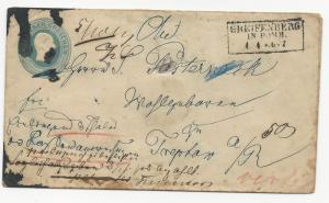 German States Prussia Mi #GAA9 Embossed Postal Stationery Cover