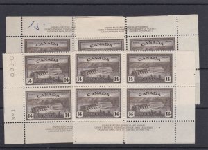 #270 Matched Set 1F + 3VF MNH Cat $145 Canada mint