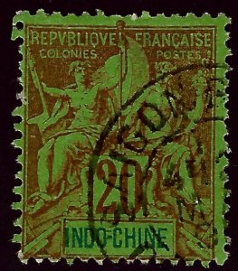 Indo-China SC#12 Used Fine..Worth a close look!!