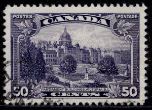 CANADA GV SG350, 50c deep violet, FINE USED. Cat £10.