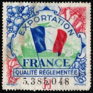 Vintage France Export Revenue Label Regulated Quality Various Fruit Export