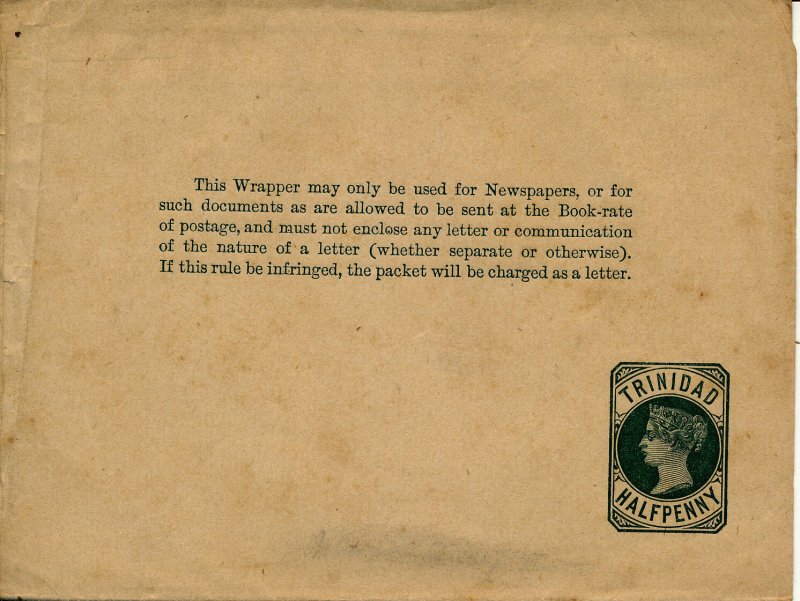 TRINIDAD LATE 1900's AIR LETTER UN-USED