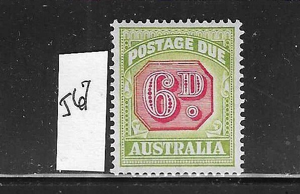 AUSTRALIA SCOTT #J67 1938 POSTAGE DUES 3D WMK 228 PERF 14.5/14 -MINT HINGED